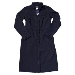 American Airlines Lands End Navy Blue Flight Attendant Dress Size 0P Oeko Tex